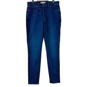 Madewell Women's Skinny Jeans - Dark Blue Denim